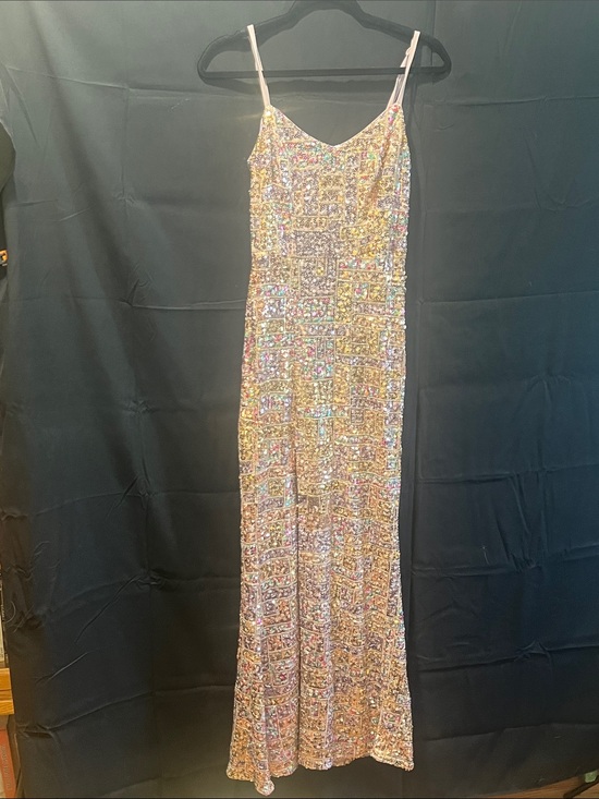 Dress the Population Dresses & Skirts - Dress the Population Gold Sequin Maxi Slip Dress